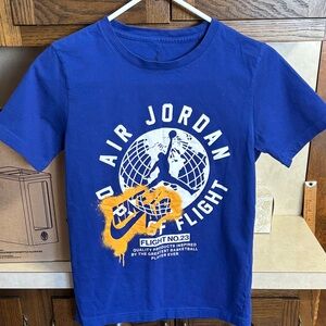 Nike Kids Blue Air Jordan Global Game Graphic Tee